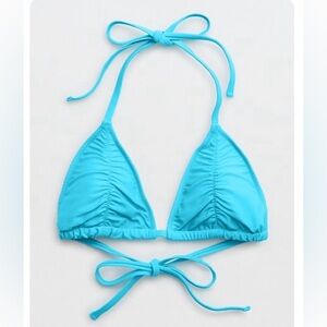 Aerie Ruched String Triangle Bikini Top